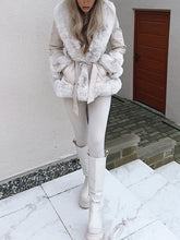 Load image into Gallery viewer, Freya Belted Fur Coat