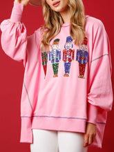 Görseli Galeri görüntüleyiciye yükleyin, Sequin Nutcracker French Terry Sweatshirt