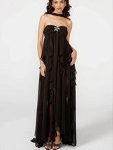 Load image into Gallery viewer, Twilight Cascade Asymmetrical Gown