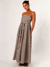 Load image into Gallery viewer, Nocturnal Charm Ruched Maxi Dress