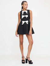 Load image into Gallery viewer, Silk Bow Charm Mini Dress