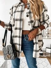 Load image into Gallery viewer, Plaid Casual Brushed Wool Cardigan Jacket