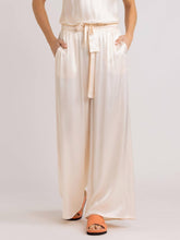 Load image into Gallery viewer, Satin Tie Loose Casual Wide-Leg Pants