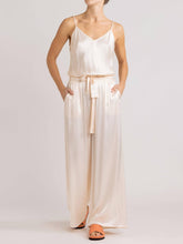 Load image into Gallery viewer, Satin Tie Loose Casual Wide-Leg Pants