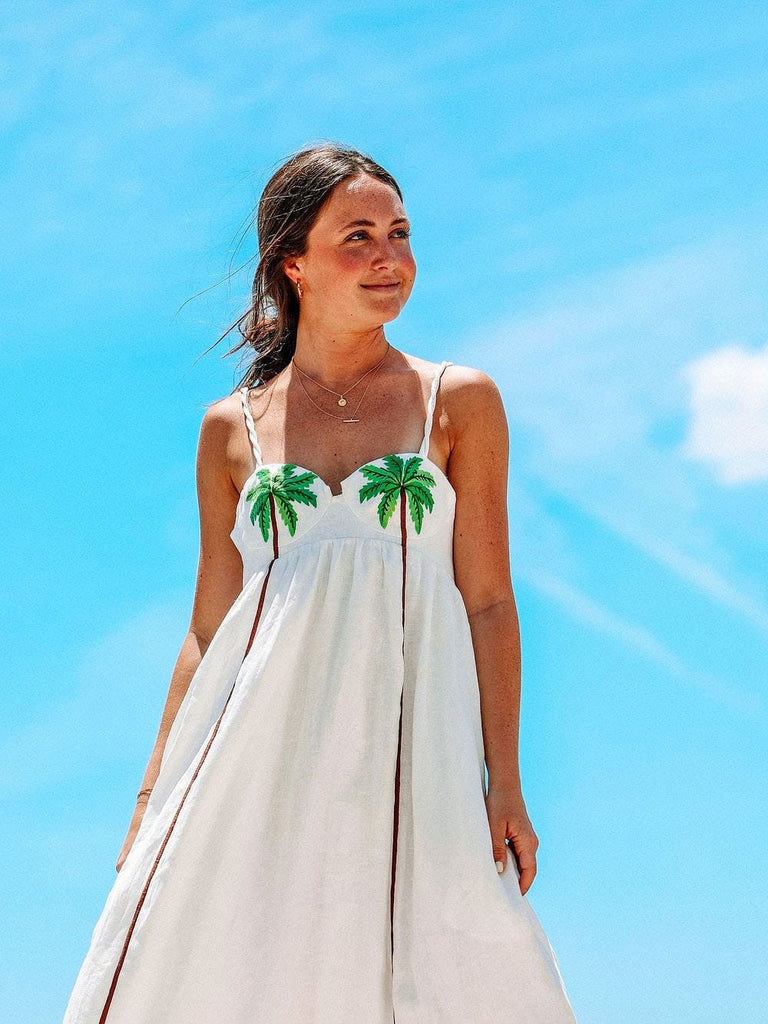 PALM OASIS SLIP DRESS