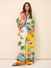 Load image into Gallery viewer, Sunny Beach Summer Style Printed Two Piece Set - Top