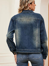 Načíst obrázek do prohlížeče Galerie, Washed Denim Long-Sleeve Jacket