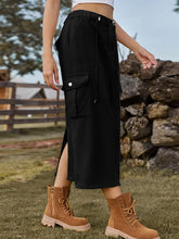 Indlæs billede til gallerivisning Casual Tie-Waist Denim Skirt