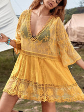 Görseli Galeri görüntüleyiciye yükleyin, Lace Loose Beach Vacation Bikini Cover-Up Dress