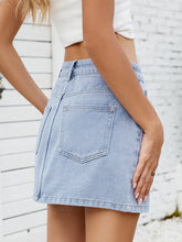 Load image into Gallery viewer, Trendy Versatile Denim Mini Skirt