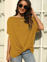 Carica l&#39;immagine nel visualizzatore di Gallery, Solid Color Off-Shoulder T-Shirt