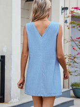 Load image into Gallery viewer, Sassy Sleeveless Denim Midi Dress