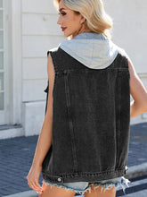 Načíst obrázek do prohlížeče Galerie, Trendy Casual Hooded Denim Vest Jacket