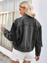 Načíst obrázek do prohlížeče Galerie, Spring Fringe Long-Sleeve Denim Jacket