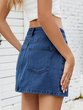 Load image into Gallery viewer, Trendy Versatile Denim Mini Skirt