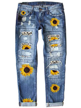 Load image into Gallery viewer, Fashionable Slim Fit Printed Jeans