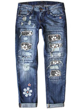 Load image into Gallery viewer, Fashionable Slim Fit Printed Jeans