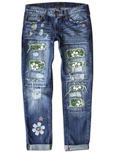 Load image into Gallery viewer, Fashionable Slim Fit Printed Jeans