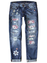 Load image into Gallery viewer, Fashionable Slim Fit Printed Jeans