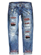 Load image into Gallery viewer, Fashionable Slim Fit Printed Jeans