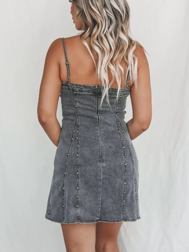 DIXIE DENIM MINI DRESS