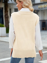 Load image into Gallery viewer, V-Neck Slim Knit Vest