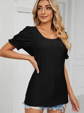 Load image into Gallery viewer, Summer Solid  Crew-Neck Princess Sleeve Top