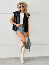 Načíst obrázek do prohlížeče Galerie, Loose-Fit Blazer Collar Washed Denim Vest