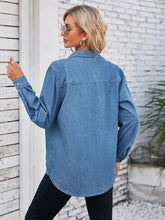 Load image into Gallery viewer, Lightweight Washed Denim Shirt