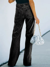 Load image into Gallery viewer, Washed Split-Hem Denim Pants