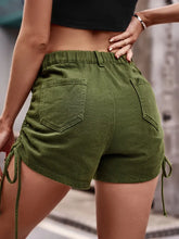 Load image into Gallery viewer, American Casual Drawstring Denim Cargo Shorts