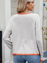 Indlæs billede til gallerivisning Women¡¯s Color Block Striped Sweater