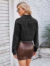 Načíst obrázek do prohlížeče Galerie, Slim-Fit Washed Denim Long-Sleeve Jacket