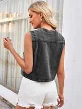 Načíst obrázek do prohlížeče Galerie, Spring Washed Denim Vest Top