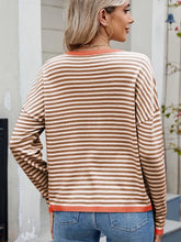 Indlæs billede til gallerivisning Women¡¯s Color Block Striped Sweater