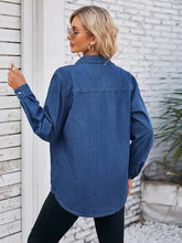 Load image into Gallery viewer, Lightweight Washed Denim Shirt
