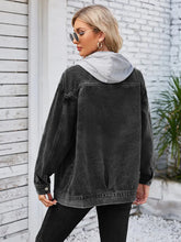 Načíst obrázek do prohlížeče Galerie, Loose Fit Mid-Length Hooded Denim Jacket