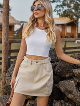 Load image into Gallery viewer, Elastic Waist Utility Skirt