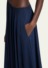 Load image into Gallery viewer, Asymmetric Chain Strap Full Length Skirt