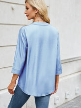 Load image into Gallery viewer, Casual Loose-Fit Lightweight Denim-Look Shirt