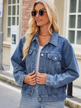 Načíst obrázek do prohlížeče Galerie, Fitted Washed Short Denim Jacket