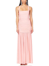 Load image into Gallery viewer, Elegant Halterneck Pleated Hip-Hugging Maxi Dress