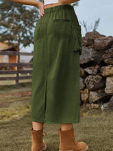 Indlæs billede til gallerivisning Casual Tie-Waist Denim Skirt