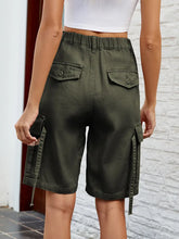 Load image into Gallery viewer, Washed Utility Denim Shorts