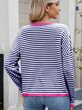 Indlæs billede til gallerivisning Women¡¯s Color Block Striped Sweater