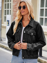 Načíst obrázek do prohlížeče Galerie, Fitted Washed Short Denim Jacket