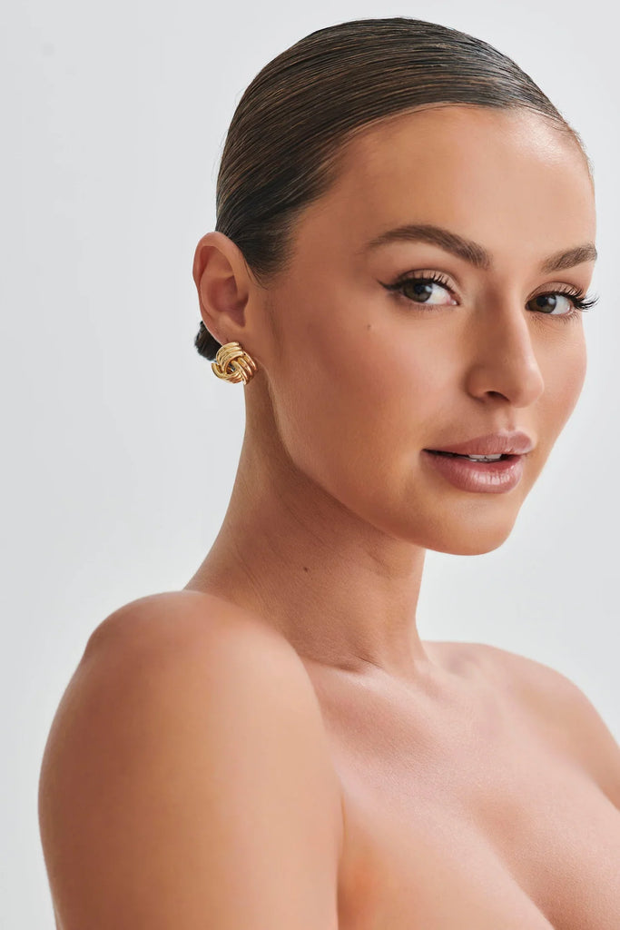 aikergood Avril Knotted Earrings - Gold