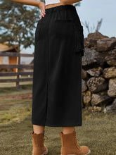 Indlæs billede til gallerivisning Casual Tie-Waist Denim Skirt