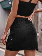 Indlæs billede til gallerivisning Elastic Waist Denim Skirt