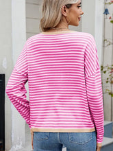 Indlæs billede til gallerivisning Women¡¯s Color Block Striped Sweater